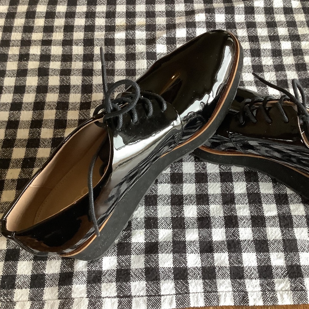 Aldo Glossy Black Loafers